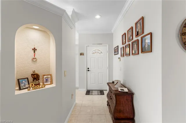 a front view of a house with entryway