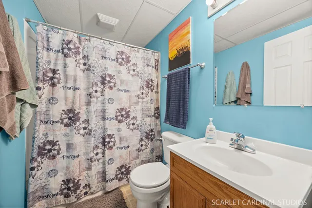 a bathroom with a sink and a toilet