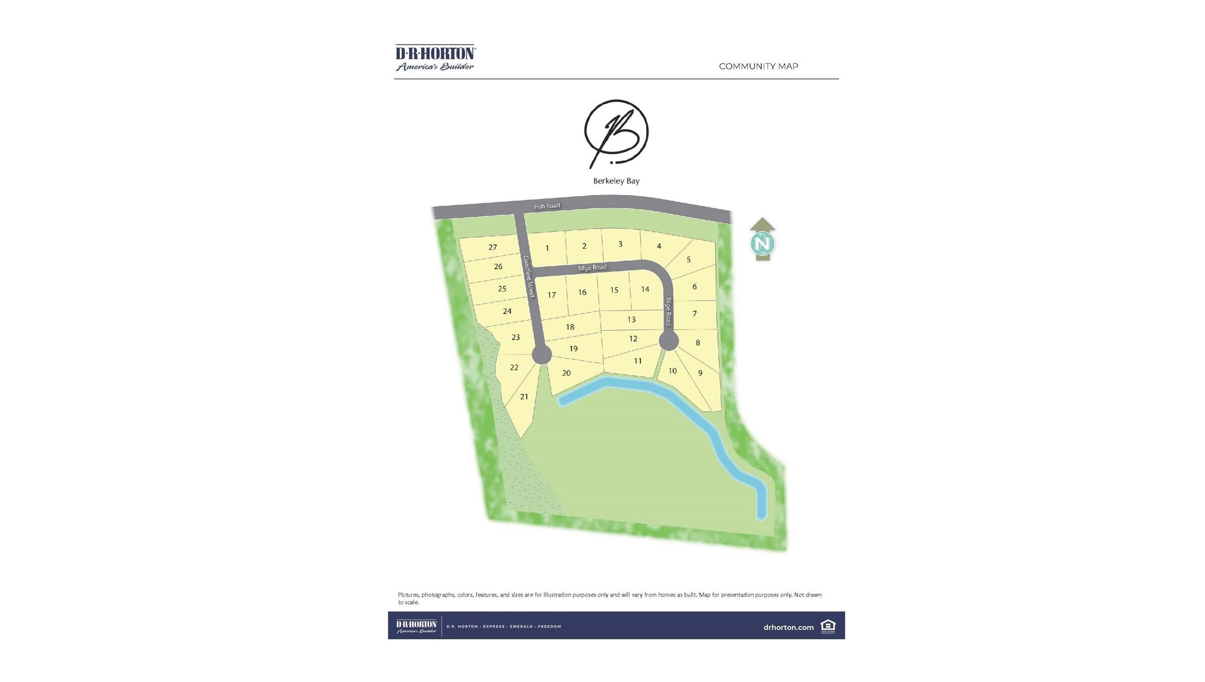 213 Bilge Road Ridgeville, SC 29472 - Photo 41 of 42 Berkeley Bay - Community Map