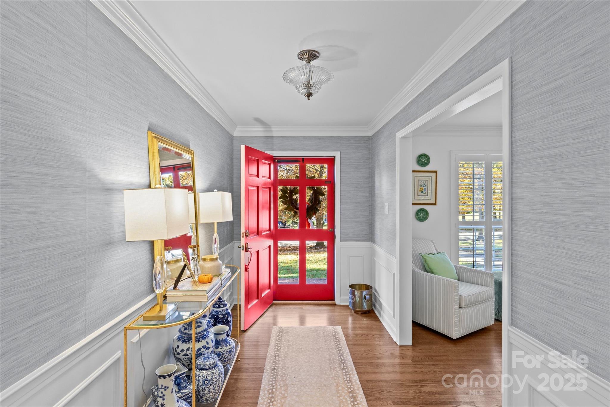 7526 Whistlestop Road Charlotte, NC 28210 - Photo 4 of 42 a view of an entryway with wooden floor