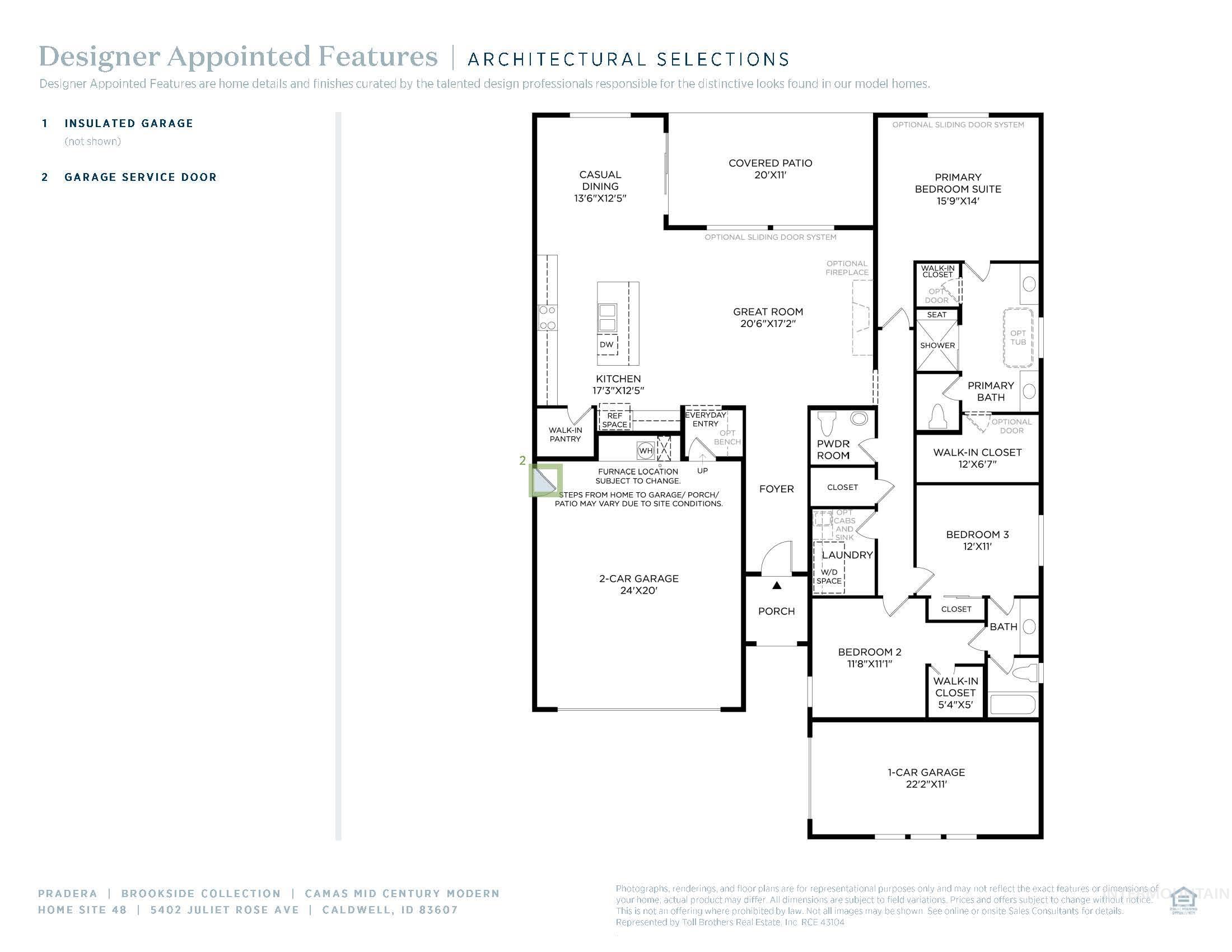 5402 Juliet Rose Avenue Caldwell, ID 83607 - Photo 20 of 20 Floor plan