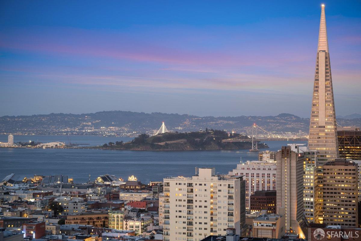 1170 Sacramento Street, Unit 9C San Francisco, CA 94108 - Photo 12 of 32 a view of city with ocean