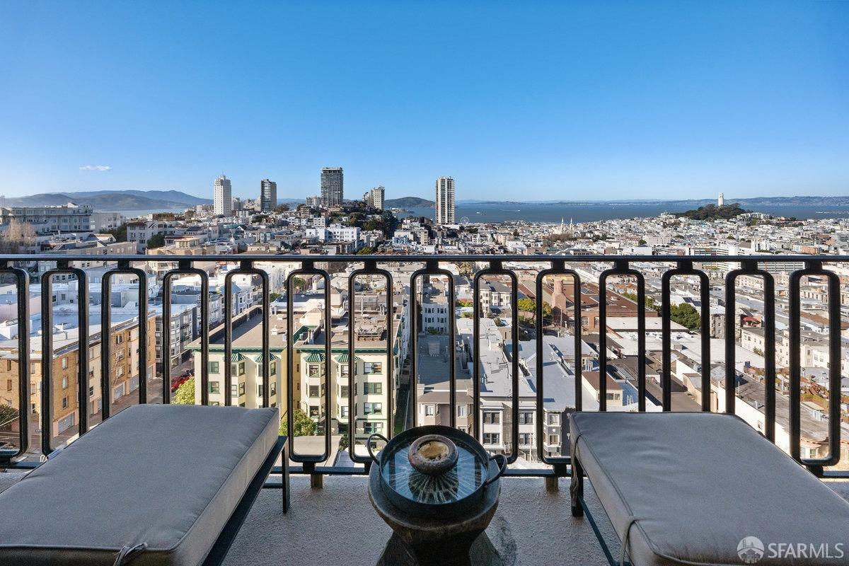 1170 Sacramento Street, Unit 9C San Francisco, CA 94108 - Photo 15 of 32 a view of a balcony with chairs