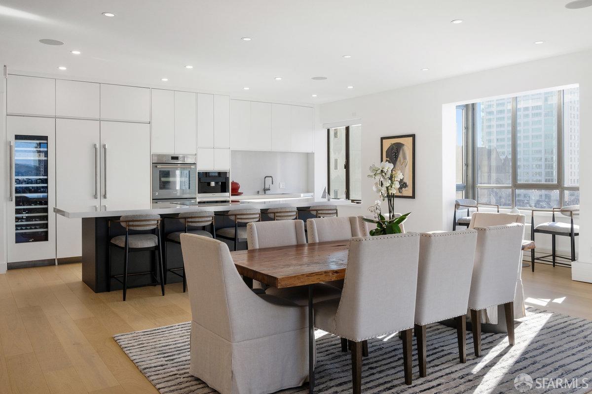 1170 Sacramento Street, Unit 9C San Francisco, CA 94108 - Photo 22 of 32 a view of kitchen with dining area