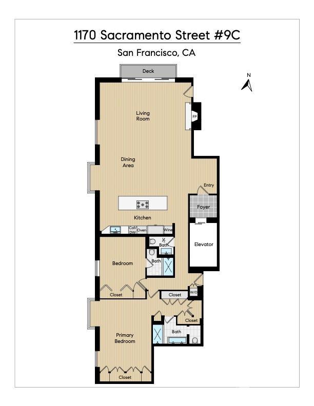 1170 Sacramento Street, Unit 9C San Francisco, CA 94108 - Photo 32 of 32 a picture of a bench in front of a mirror