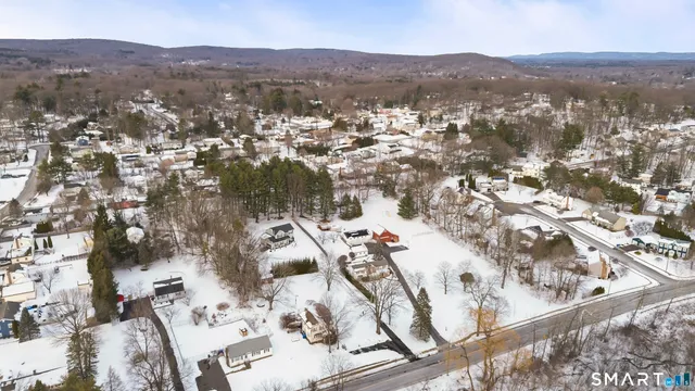 a view of city and mountain