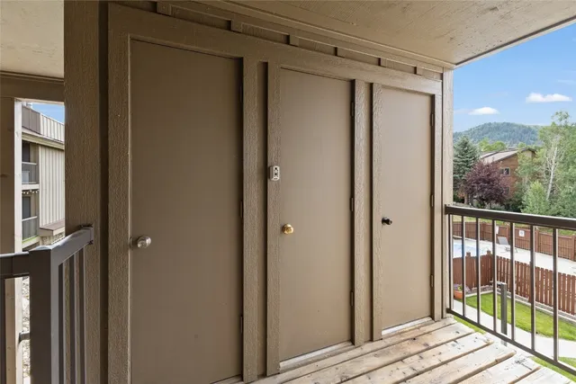 a view interior of the house with a porch