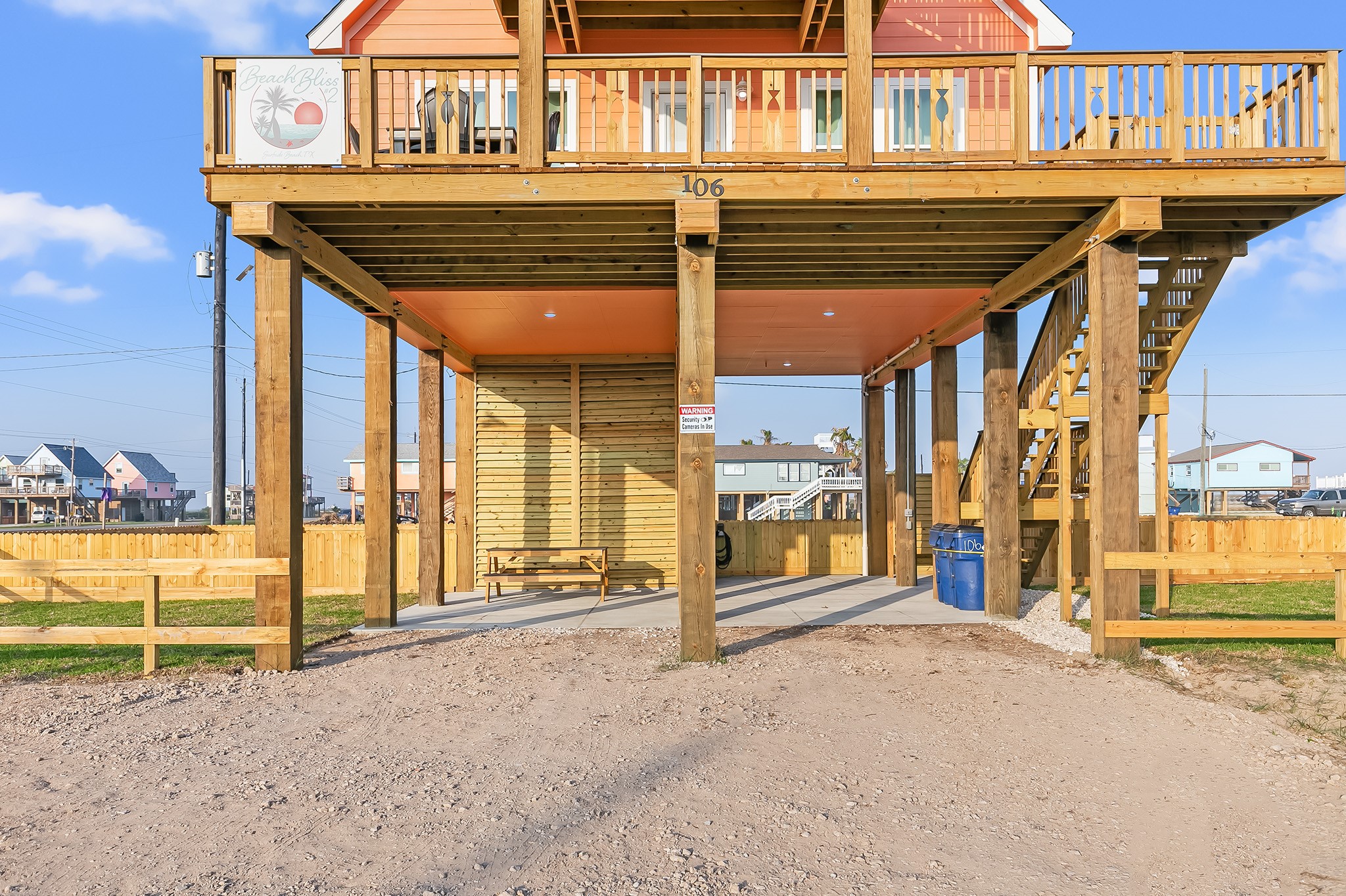 106 Pelican Place Surfside Beach, TX 77541 - Photo 34 of 46 a view of a house with a outdoor space