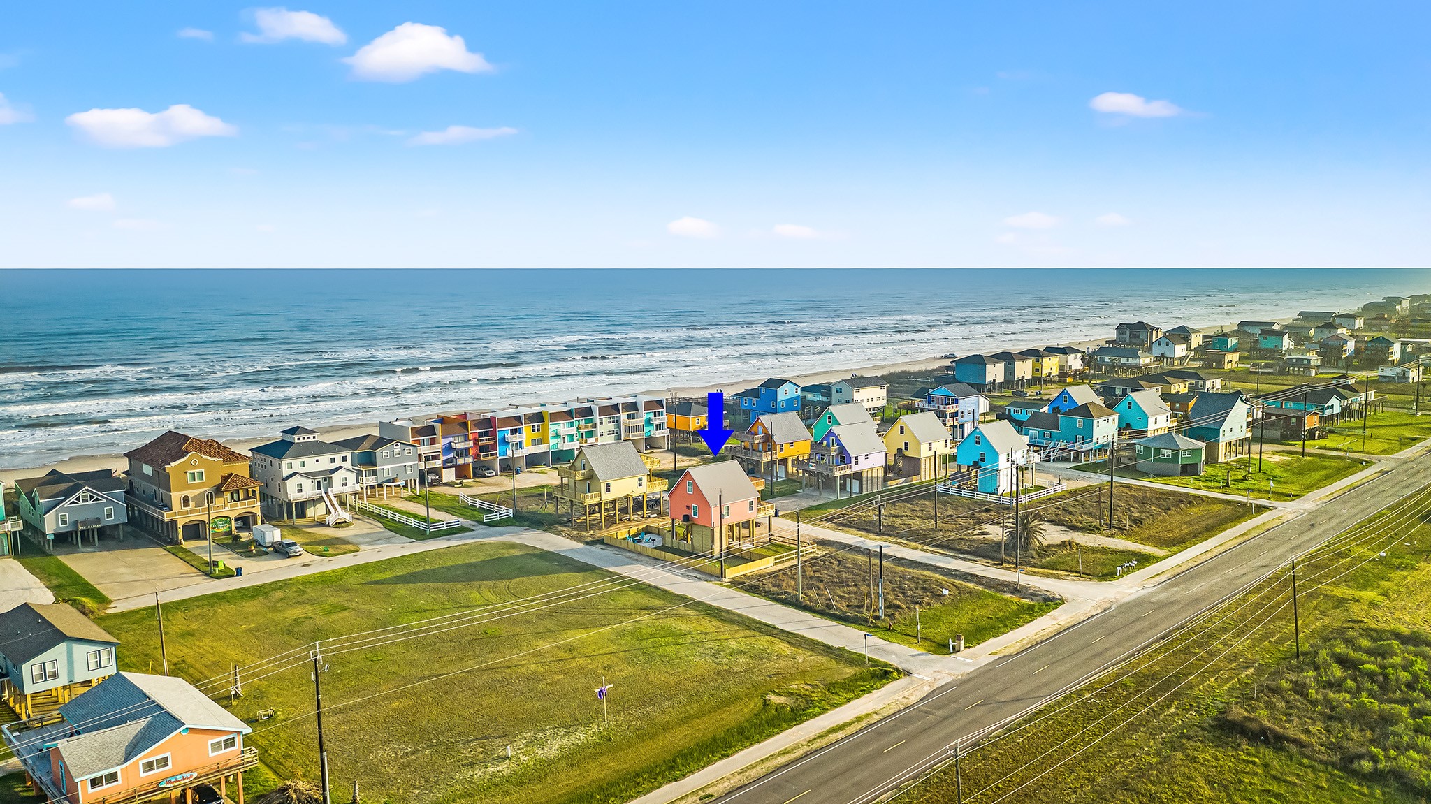106 Pelican Place Surfside Beach, TX 77541 - Photo 43 of 46 a view of a swimming pool with an ocean view