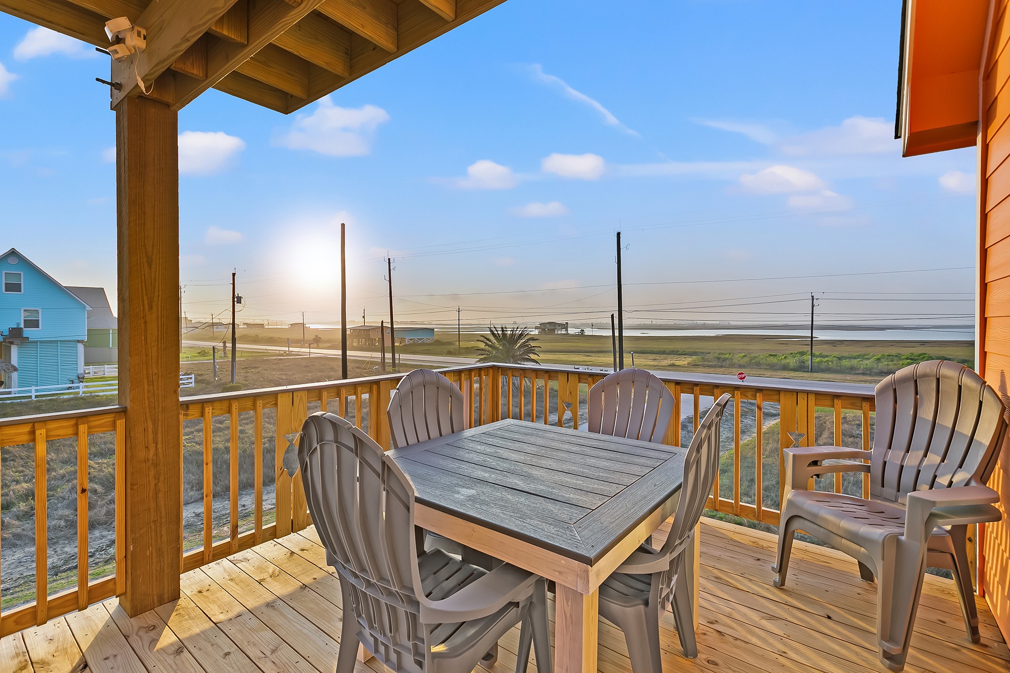 106 Pelican Place Surfside Beach, TX 77541 - Photo 6 of 46 a view of a balcony with furniture