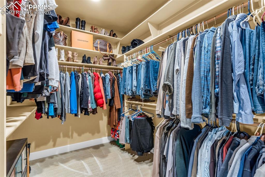204 Storm Ridge Drive Canon City, CO 81212 - Photo 25 of 50 a view of walk in closet with clothes and shoes