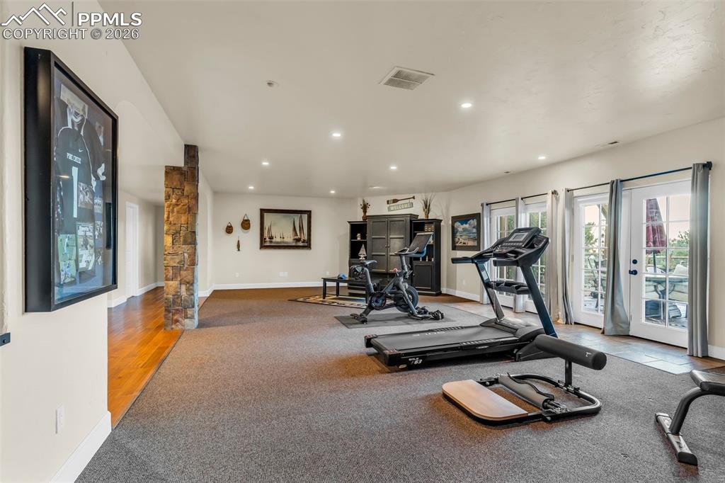 204 Storm Ridge Drive Canon City, CO 81212 - Photo 31 of 50 a view of a room with gym equipment