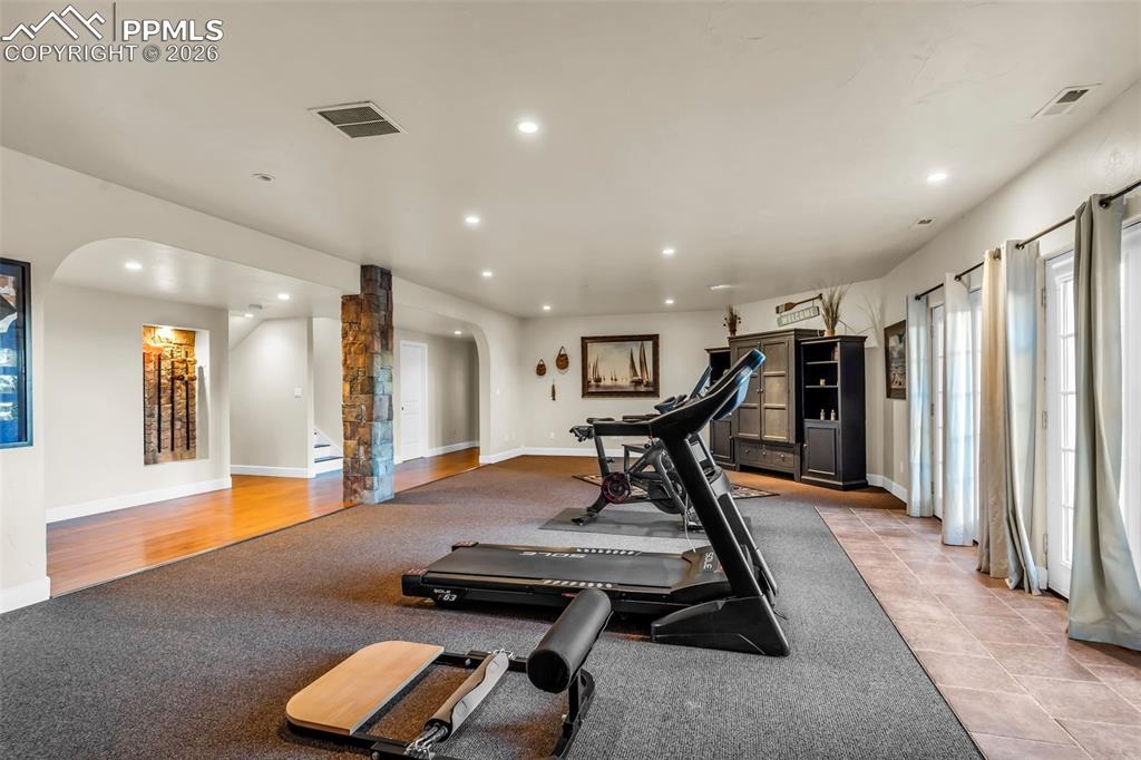 204 Storm Ridge Drive Canon City, CO 81212 - Photo 32 of 50 a view of a room with gym equipment