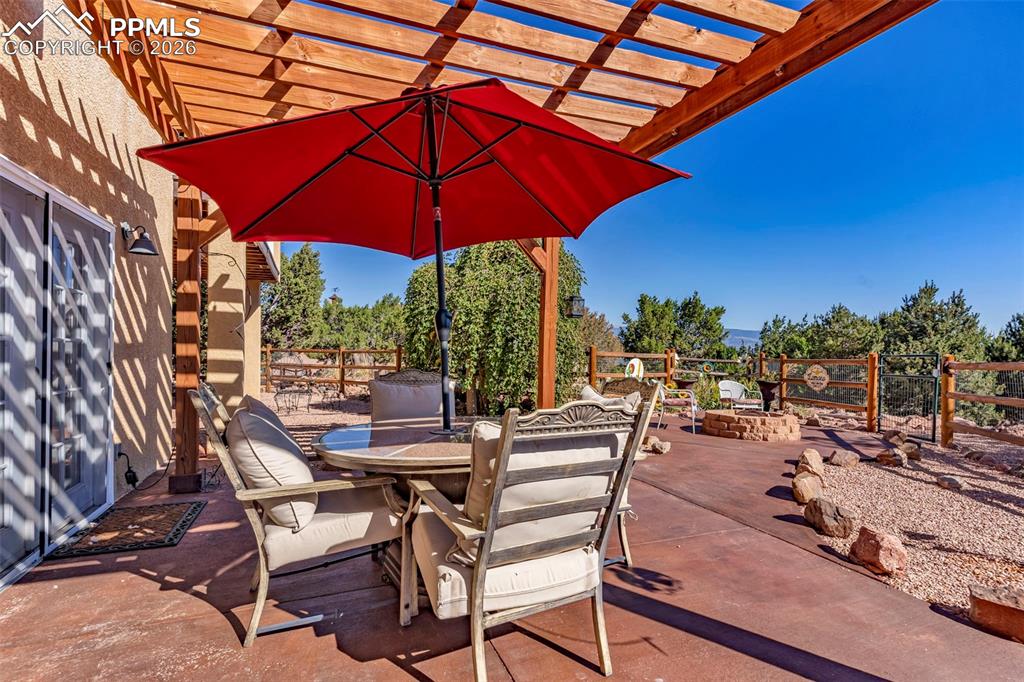 204 Storm Ridge Drive Canon City, CO 81212 - Photo 40 of 50 a view of a backyard with sitting area