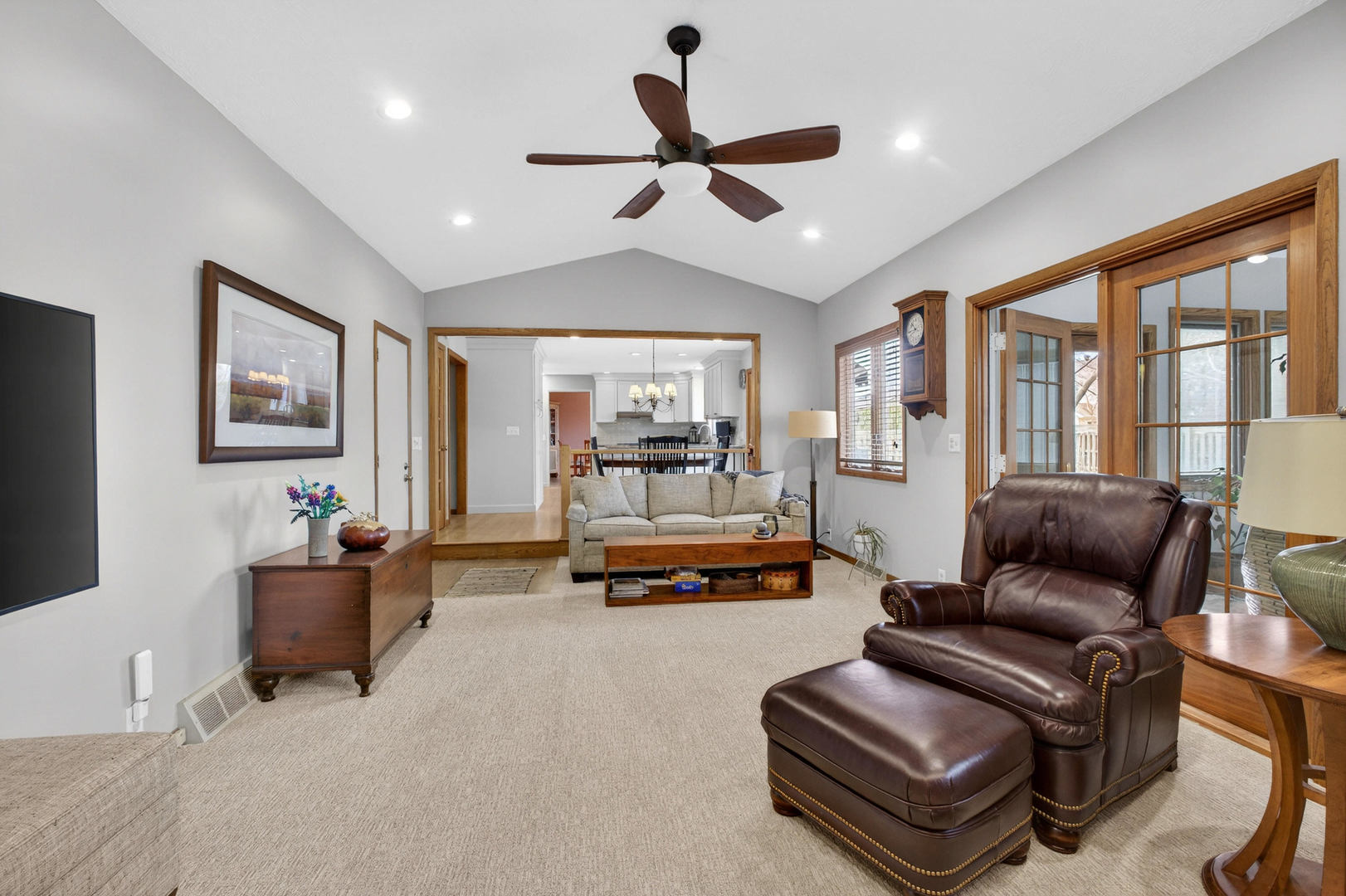 3615 74th Street Moline, IL 61265 - Photo 24 of 44 a living room with furniture and a flat screen tv