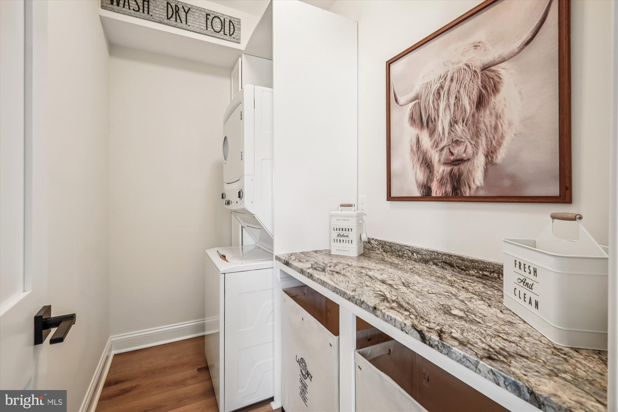 607 A North Street Easton, MD 21601 - Photo 15 of 34 Laundry with granite countertops