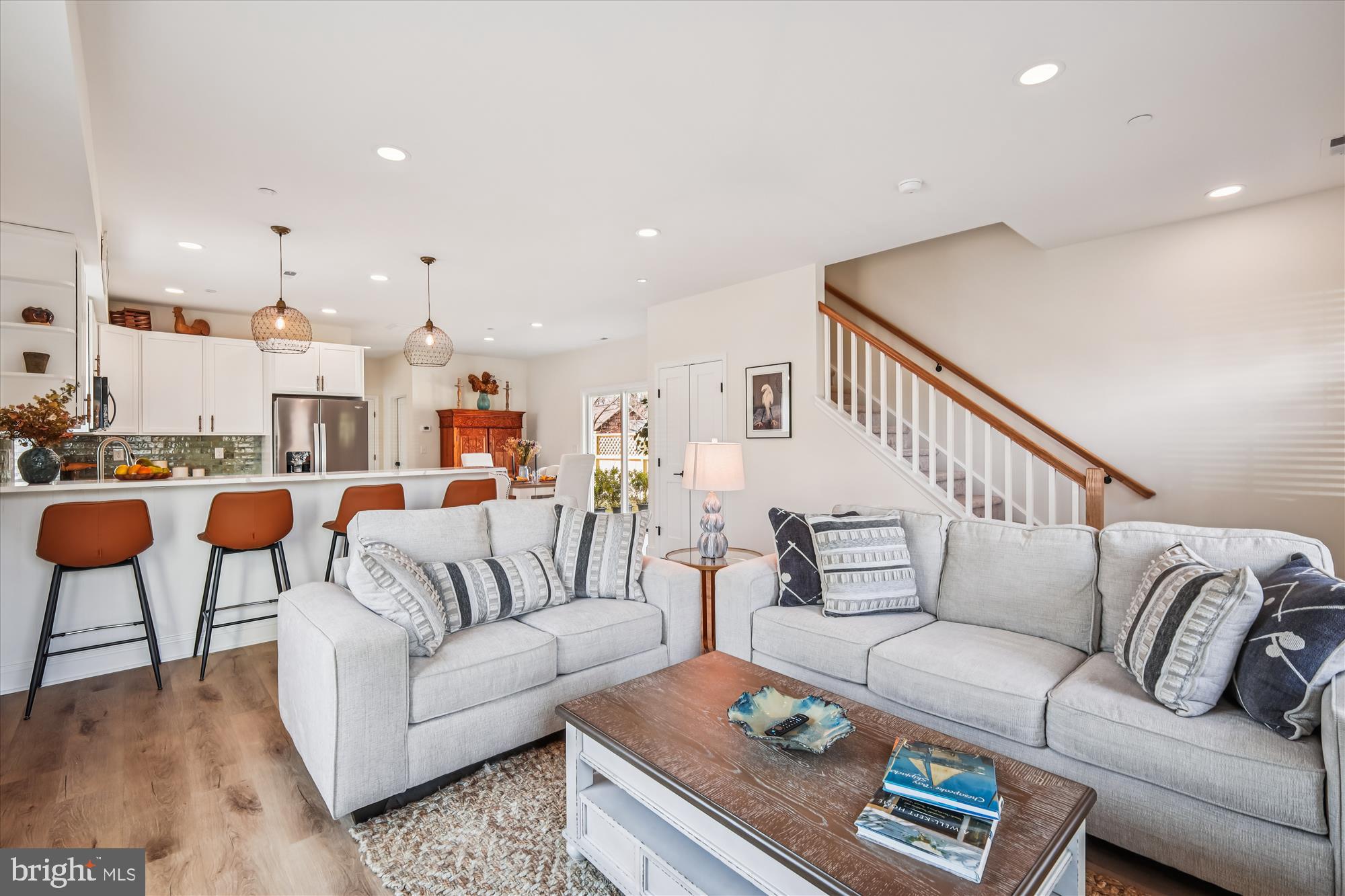 607 A North Street Easton, MD 21601 - Photo 7 of 34 Family Room Open to Kitchen
