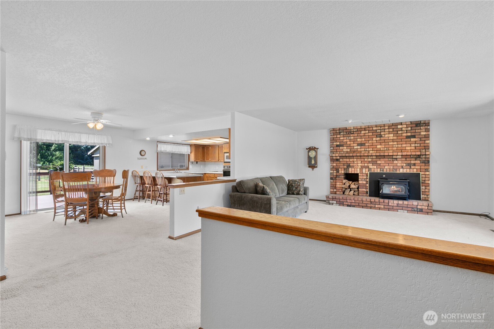 6929 Mission Road Everson, WA 98247 - Photo 8 of 36 a living room with furniture and a fireplace