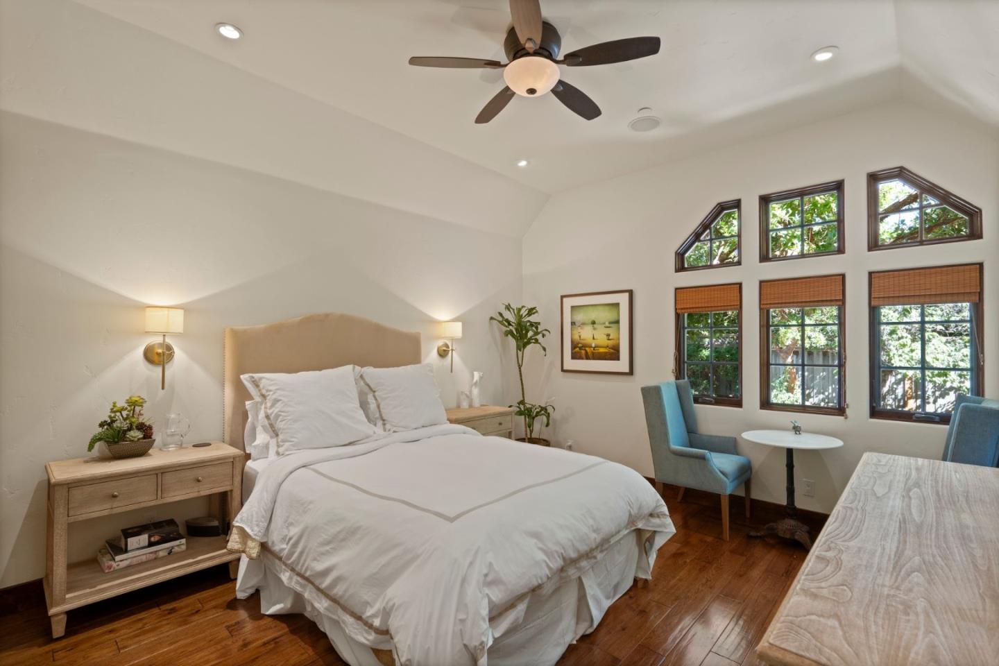 70 Joyce Road Hillsborough, CA 94010 - Photo 23 of 100 a bedroom with a large bed and a window