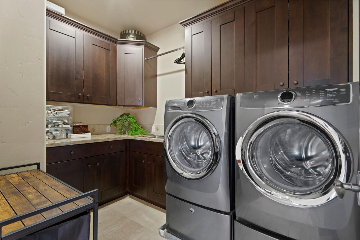 70 Joyce Road Hillsborough, CA 94010 - Photo 50 of 100 a utility room with sink dryer and washer