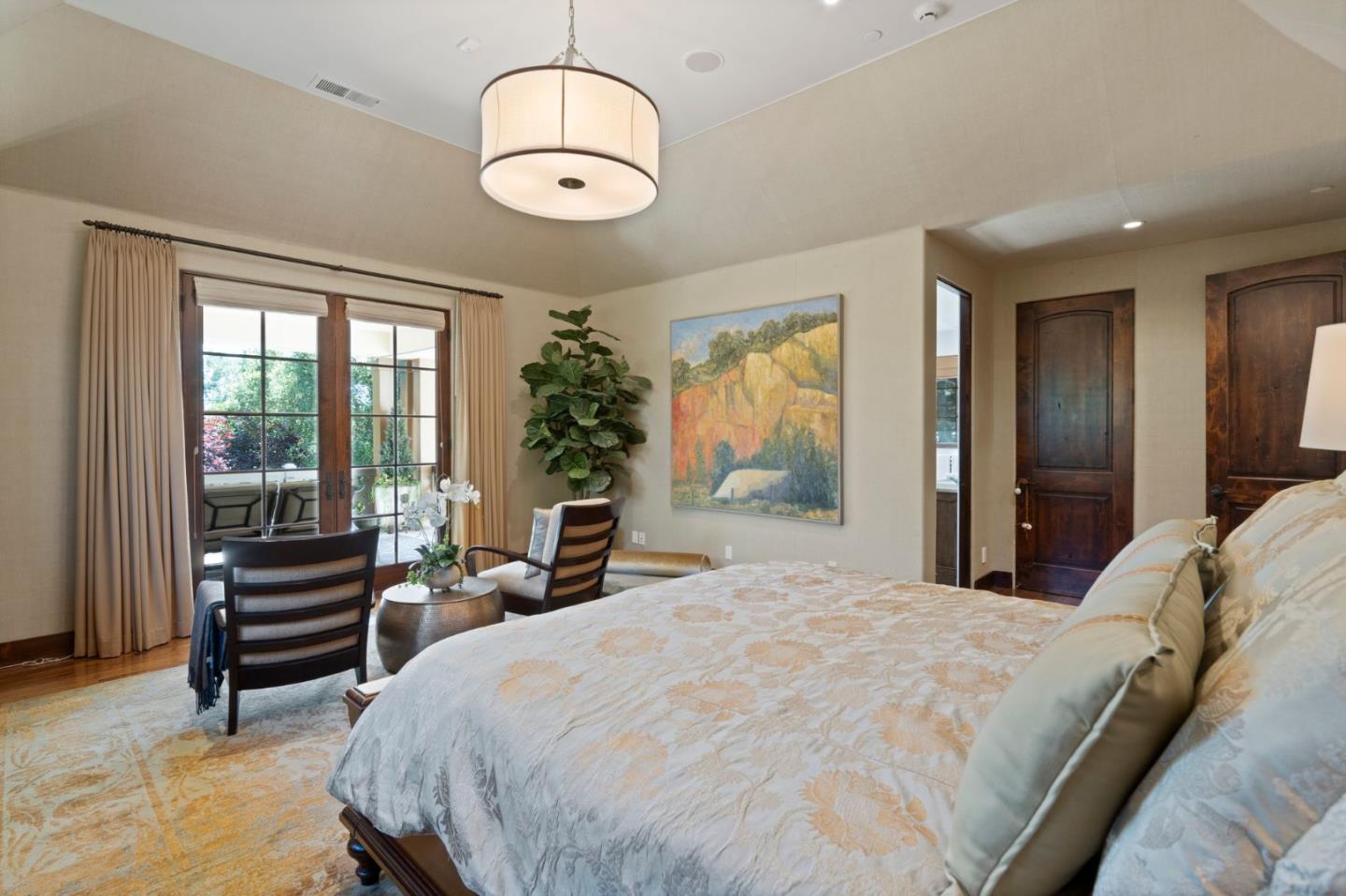 70 Joyce Road Hillsborough, CA 94010 - Photo 54 of 100 a bed sitting in a spacious bedroom next to a window