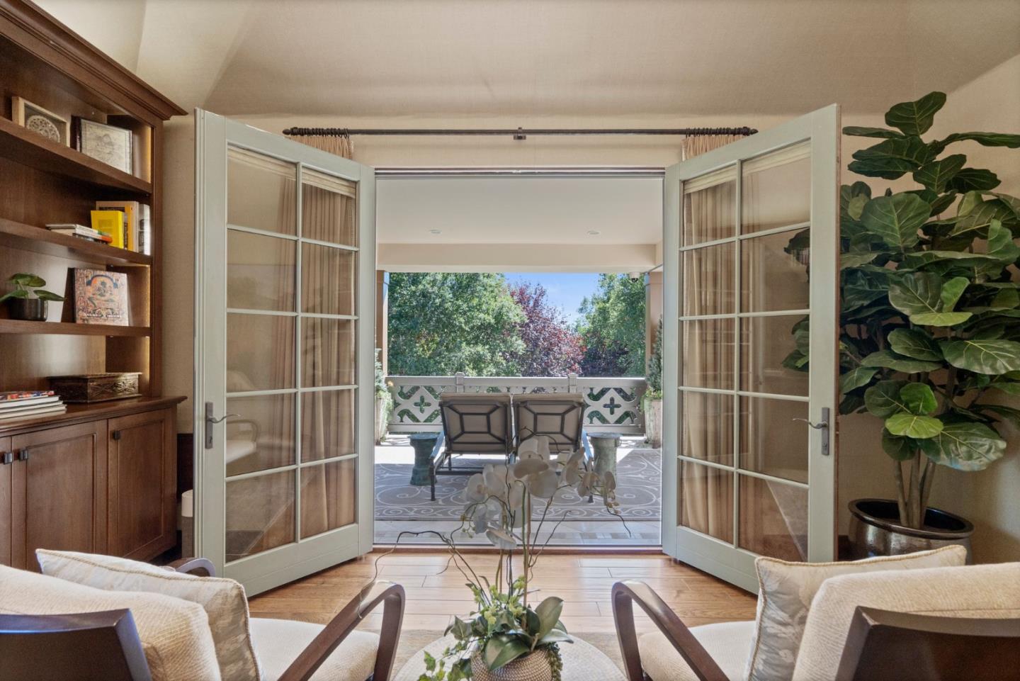 70 Joyce Road Hillsborough, CA 94010 - Photo 55 of 100 a dining room with furniture and a potted plant