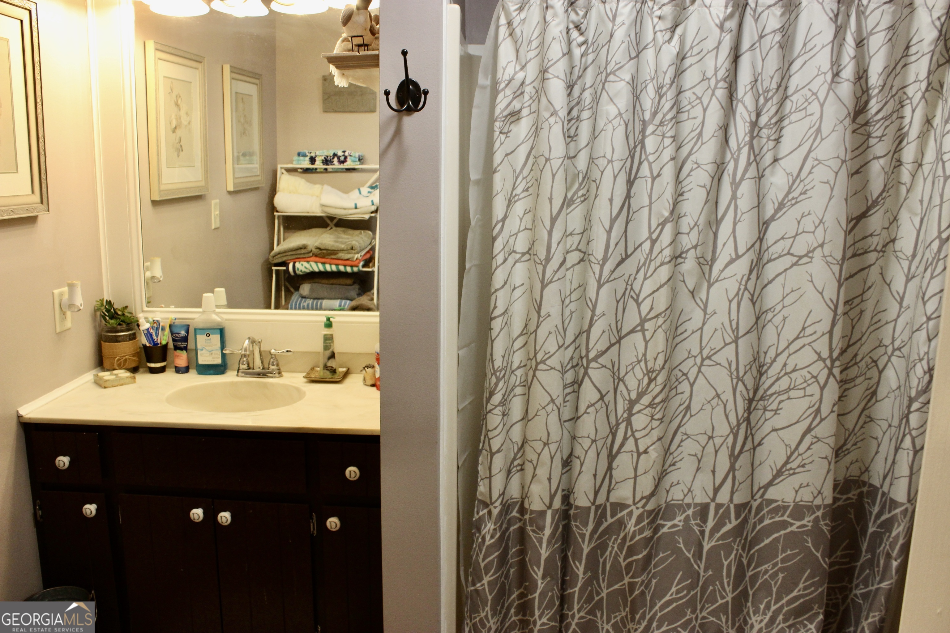 3631 Clay Circle Macon, GA 31216 - Photo 16 of 32 a bathroom with a sink and a mirror