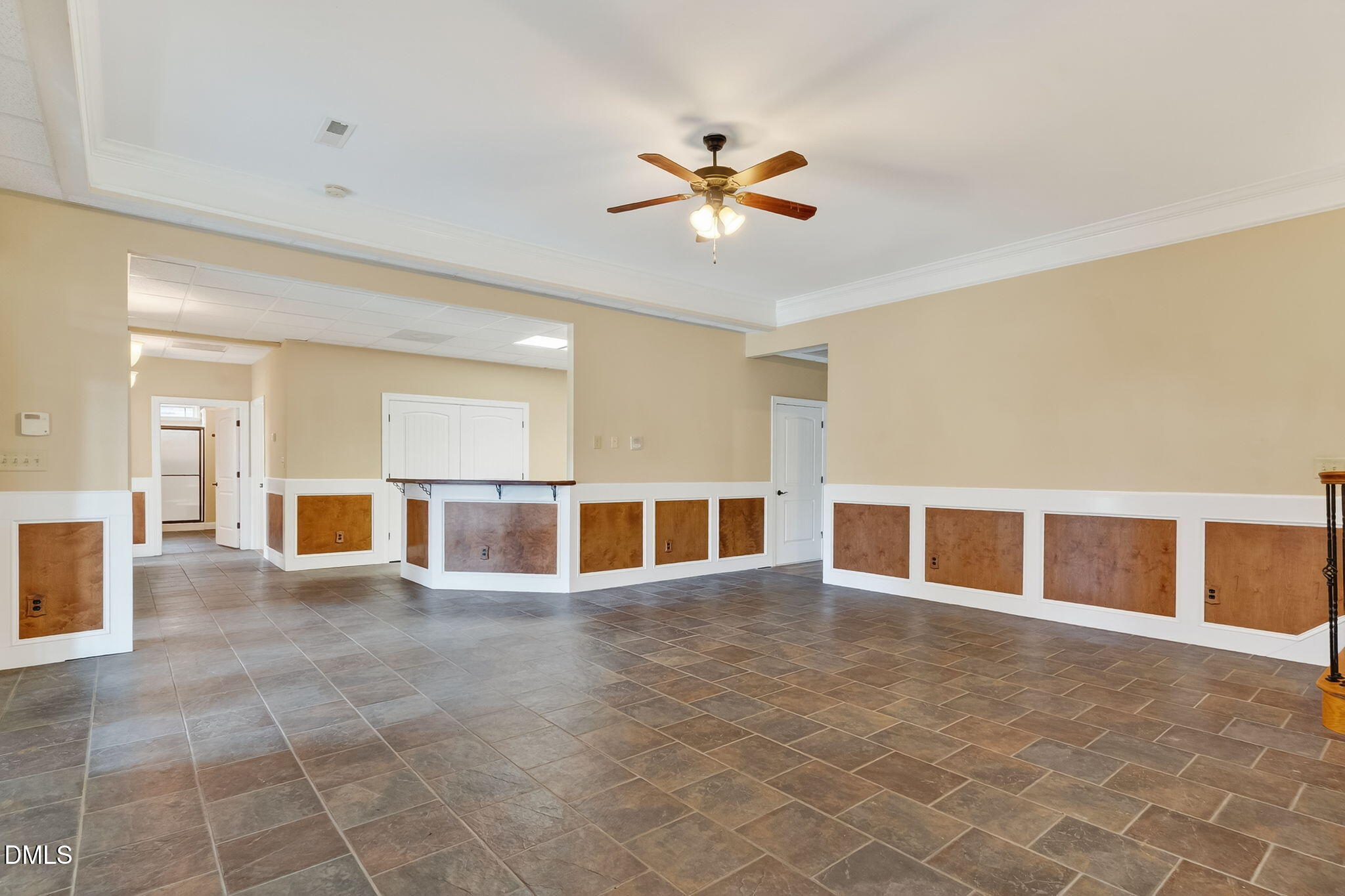 6570 Highway 231 Middlesex, NC 27557 - Photo 46 of 71 a view of a livingroom with furniture a ceiling fan and windows