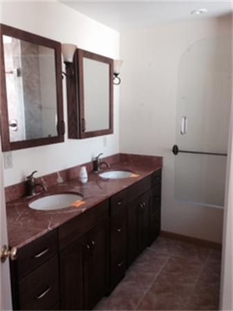 224 Red Gable Road East Brookfield, MA 01515 - Photo 11 of 21 a bathroom with a granite countertop sink and a mirror