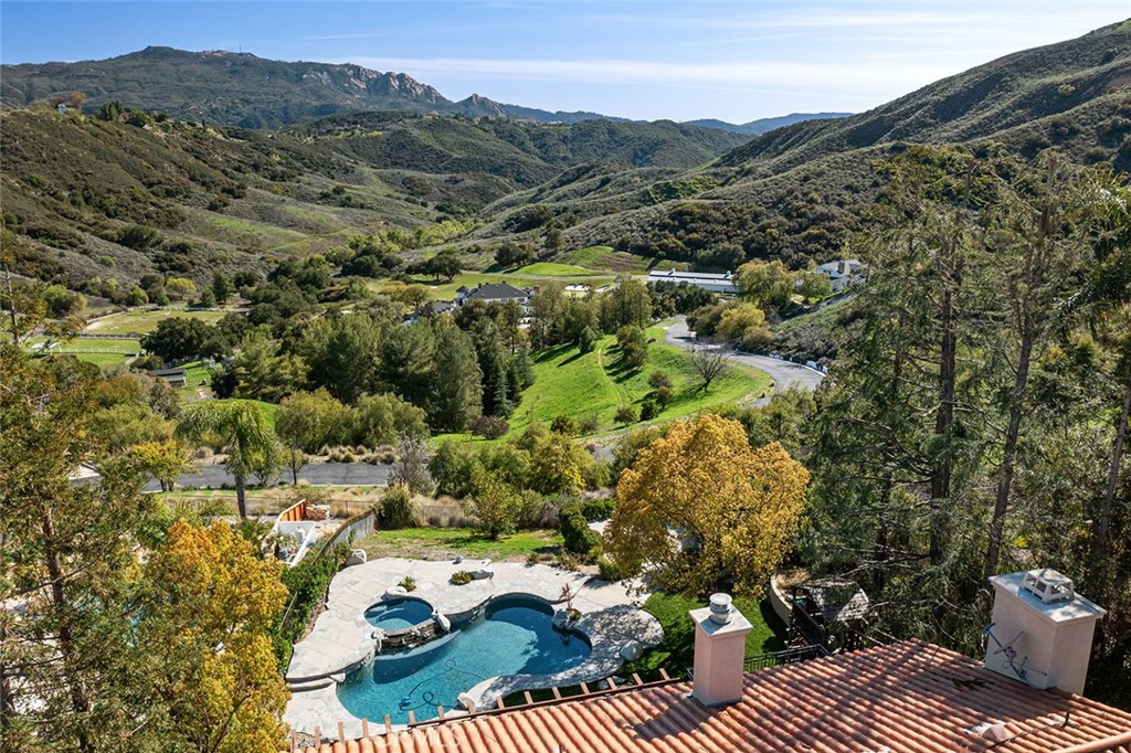 24920 Paseo Del Rancho Calabasas, CA 91302 - Photo 16 of 61 Aerial of Back Yard