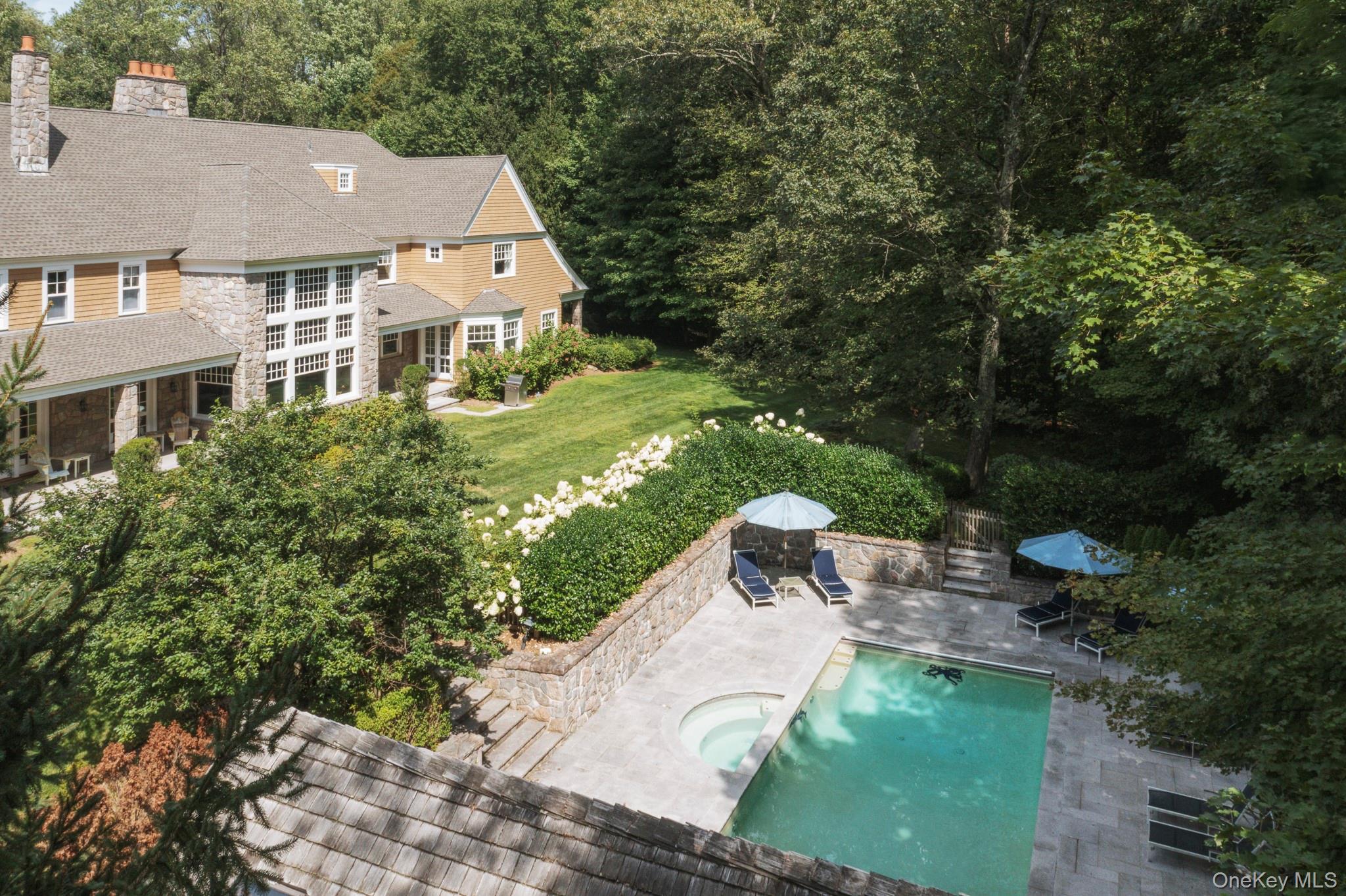 284 West Patent Road Bedford, NY 10549 - Photo 30 of 40 View of subject property with a pool area