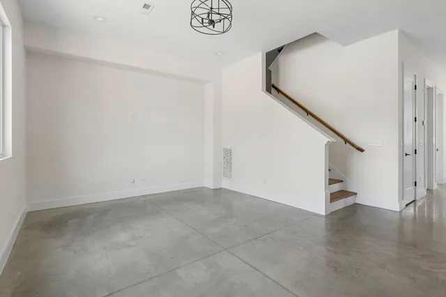 a view of an entryway with stairs