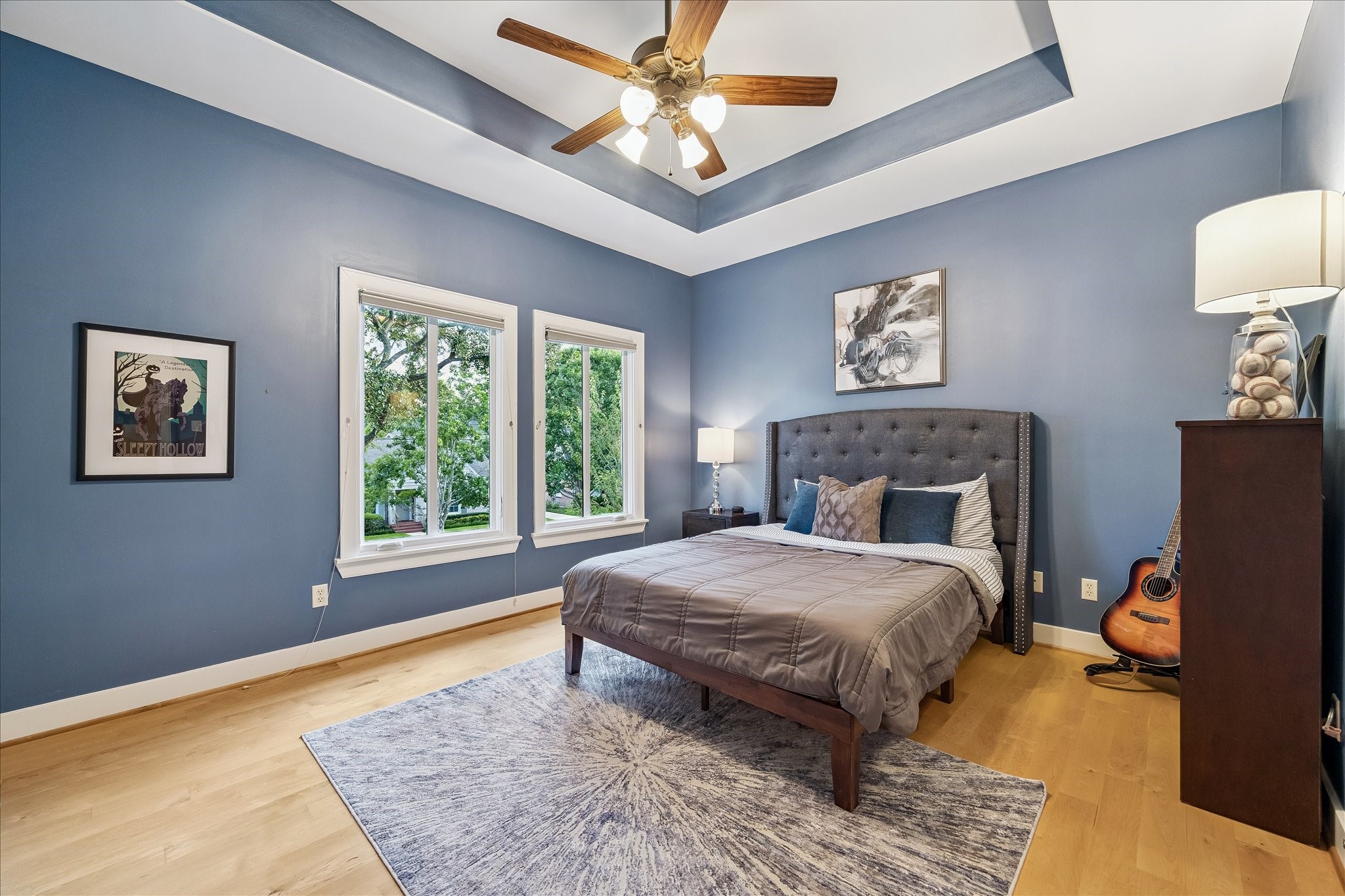 4010 Milton Street Houston, TX 77005 - Photo 27 of 49 BEDROOM FOUR. The second of the two front bedrooms. Gorgeous treetop views out of the windows. Both these bedrooms share a bathroom.