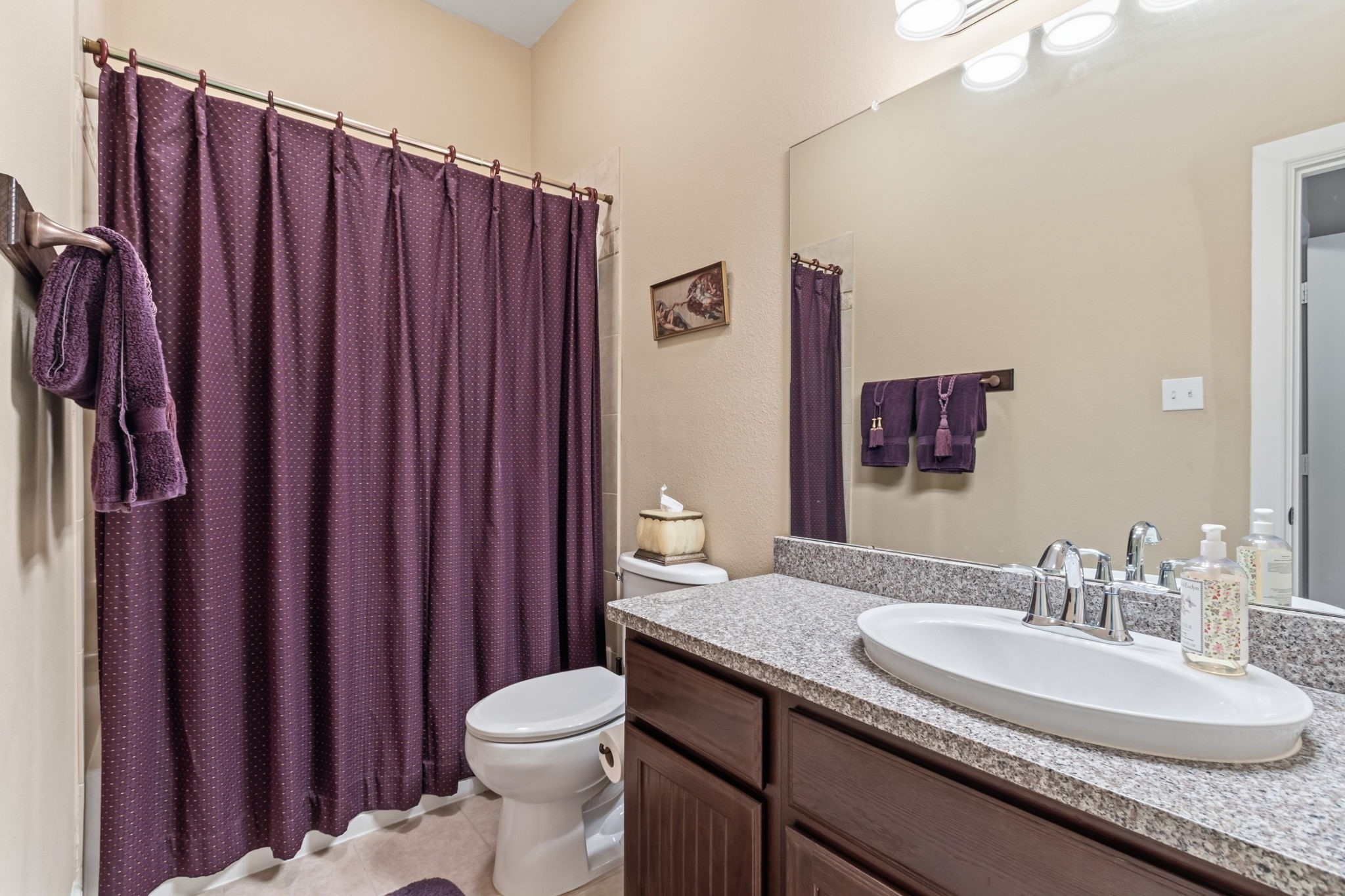 7514 Saddle Blanket Drive Waller, TX 77484 - Photo 28 of 50 Charming ensuite bathroom for the secondary bedroom. Nice counter space and features a tub/shower combination.