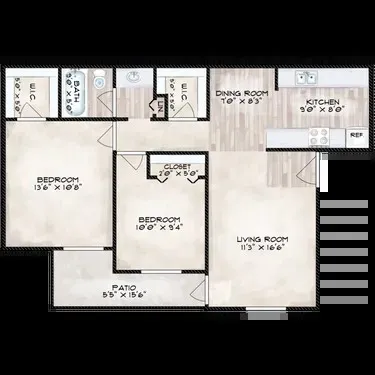 $1,200 | 8162 Richmond Avenue, Unit 1206, Houston, TX 77063