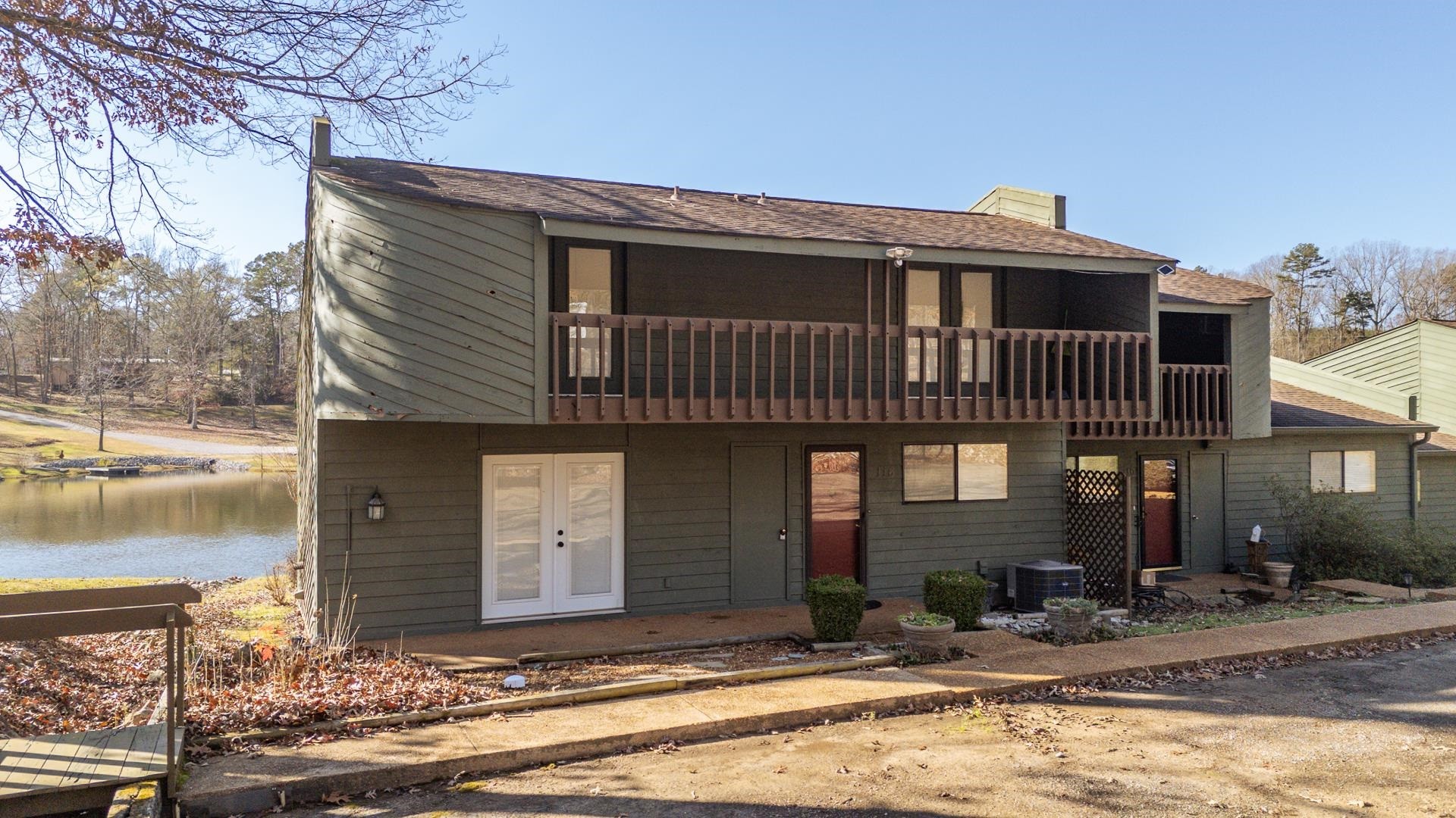 a front view of a house