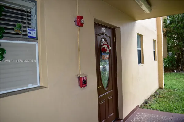 a front view of a house with entryway