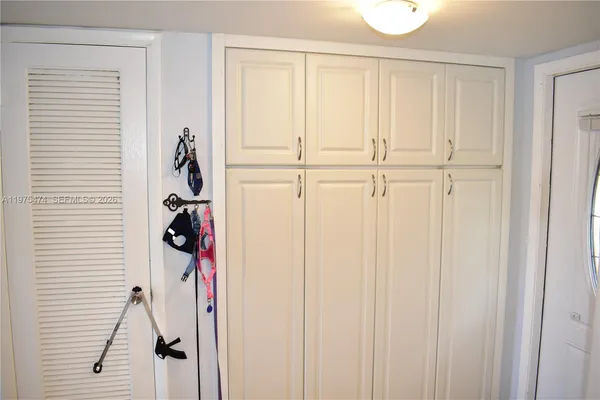 a view of a livingroom with a window