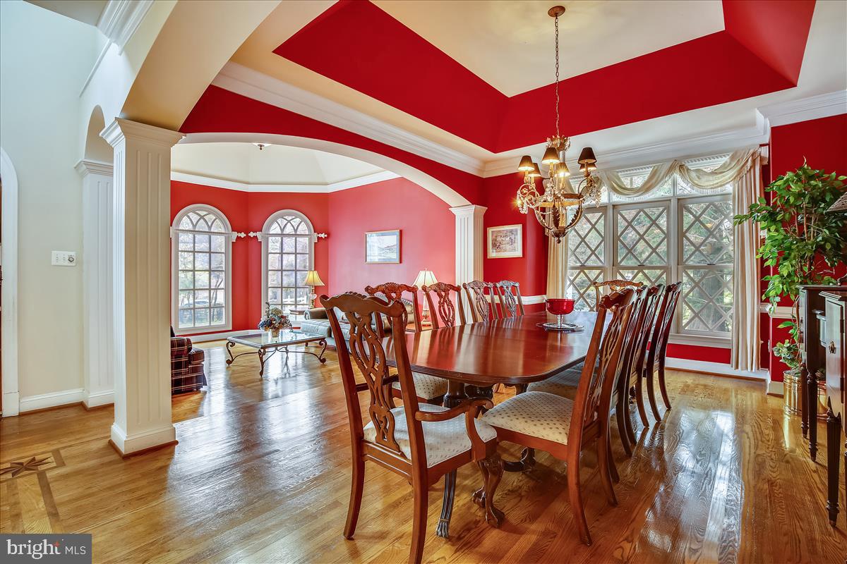 9002 Ridge Lane Vienna, VA 22182 - Photo 12 of 76 Arched Entry w/Sculpted Columns to Dining Room