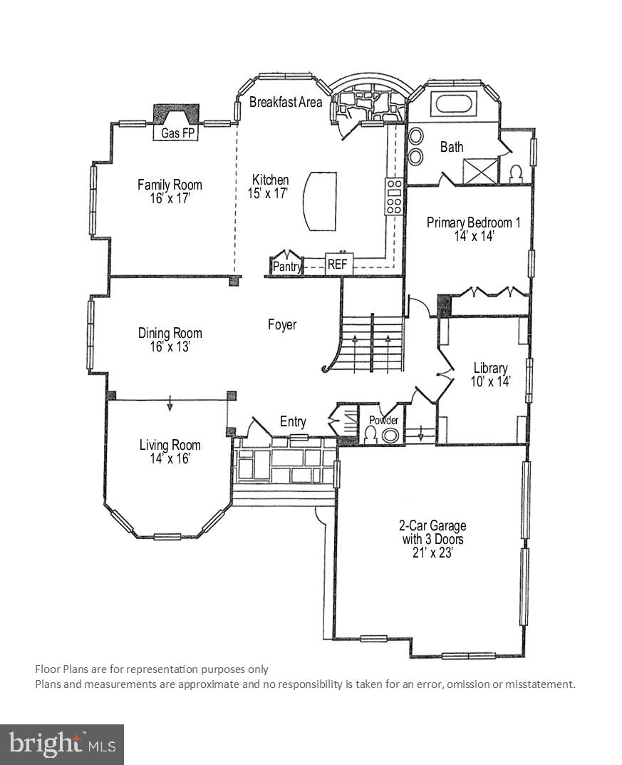 9002 Ridge Lane Vienna, VA 22182 - Photo 73 of 76 Main Level Floor Plan