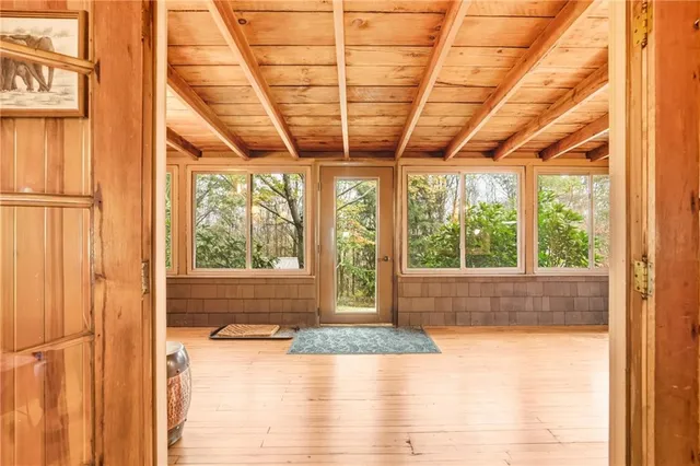 a very nice looking room with a large window