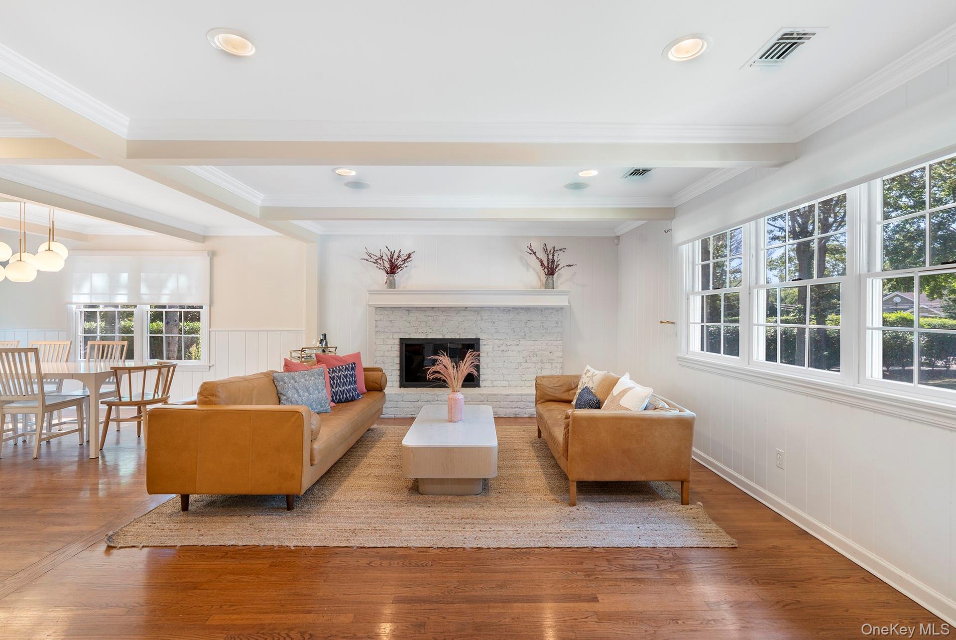 44 Midhampton Avenue Quogue, NY 11942 - Photo 7 of 24 Living room with fireplace