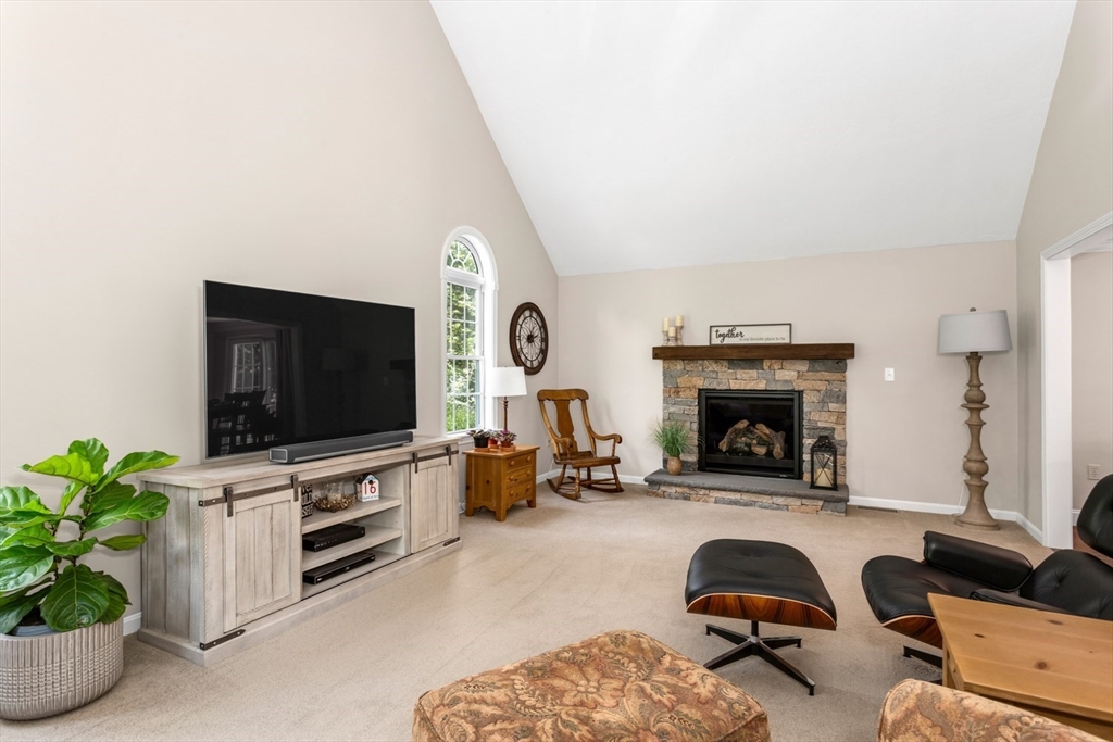 5 Wadsworth Farm Road Franklin, MA 02038 - Photo 12 of 42 a living room with furniture a fireplace and a flat screen tv