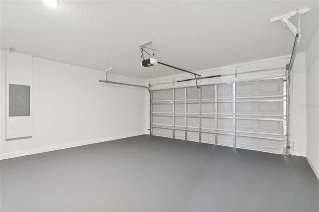 a view of a backyard with ocean view