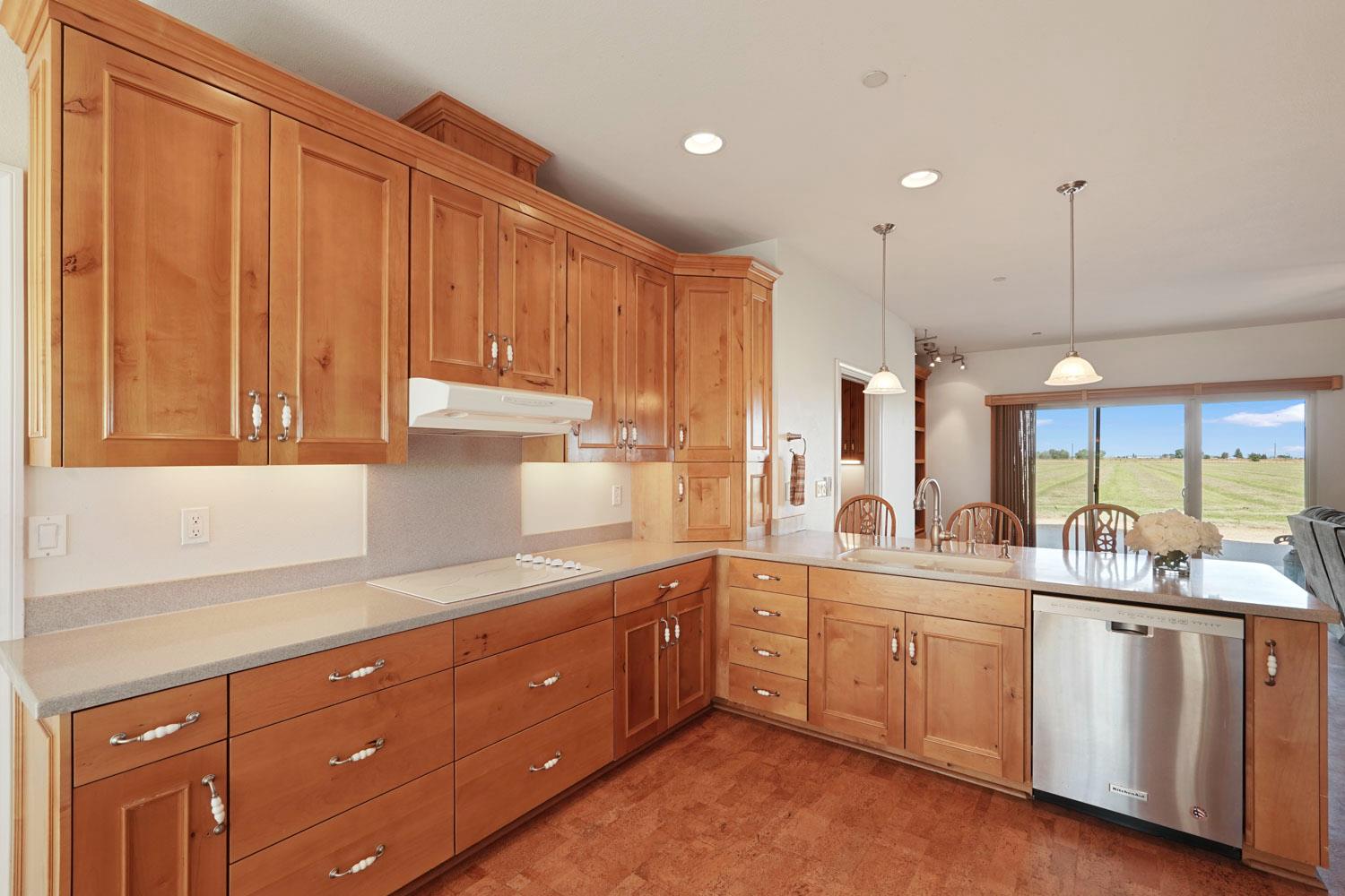 6120 Eschinger Road Elk Grove, CA 95757 - Photo 3 of 39 a kitchen with a sink window and cabinets