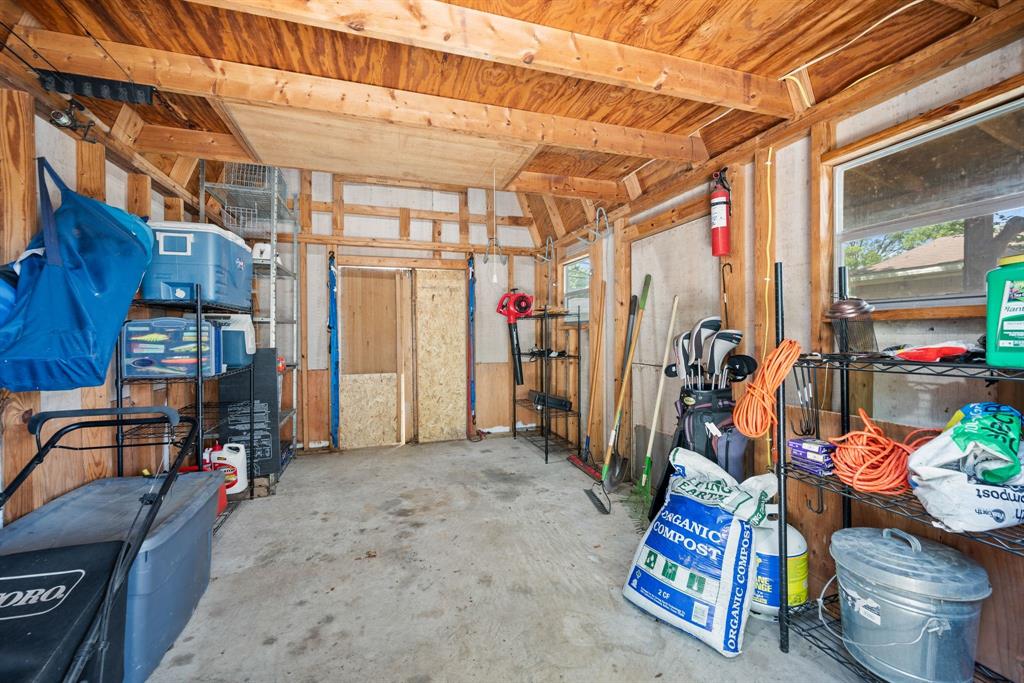 413 Patricia Road Hurst, TX 76053 - Photo 19 of 27 Workshop/Shed with power and lights