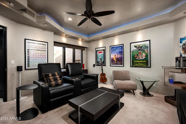 a view of a tree in a yard