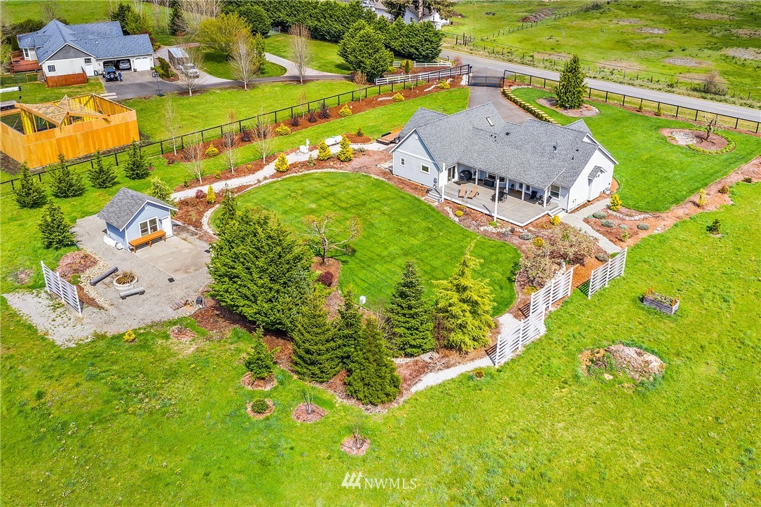 13323 Erskine Road Southwest Rochester, WA 98579 - Photo 29 of 30 an aerial view of a house with a ocean view