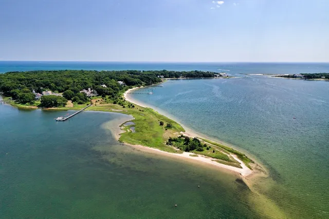 a view of a lake with outdoor space