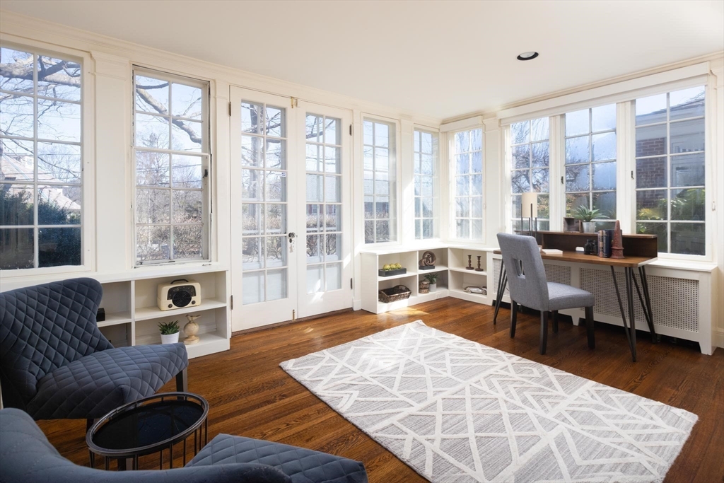 10 Locke Road Newton, MA 02468 - Photo 5 of 16 a living room with furniture and a large window